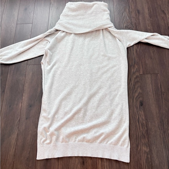 FREE PEOPLE Ottoman Slouchy Tunic Sweater Gray Ice Large - Picture 7 of 13